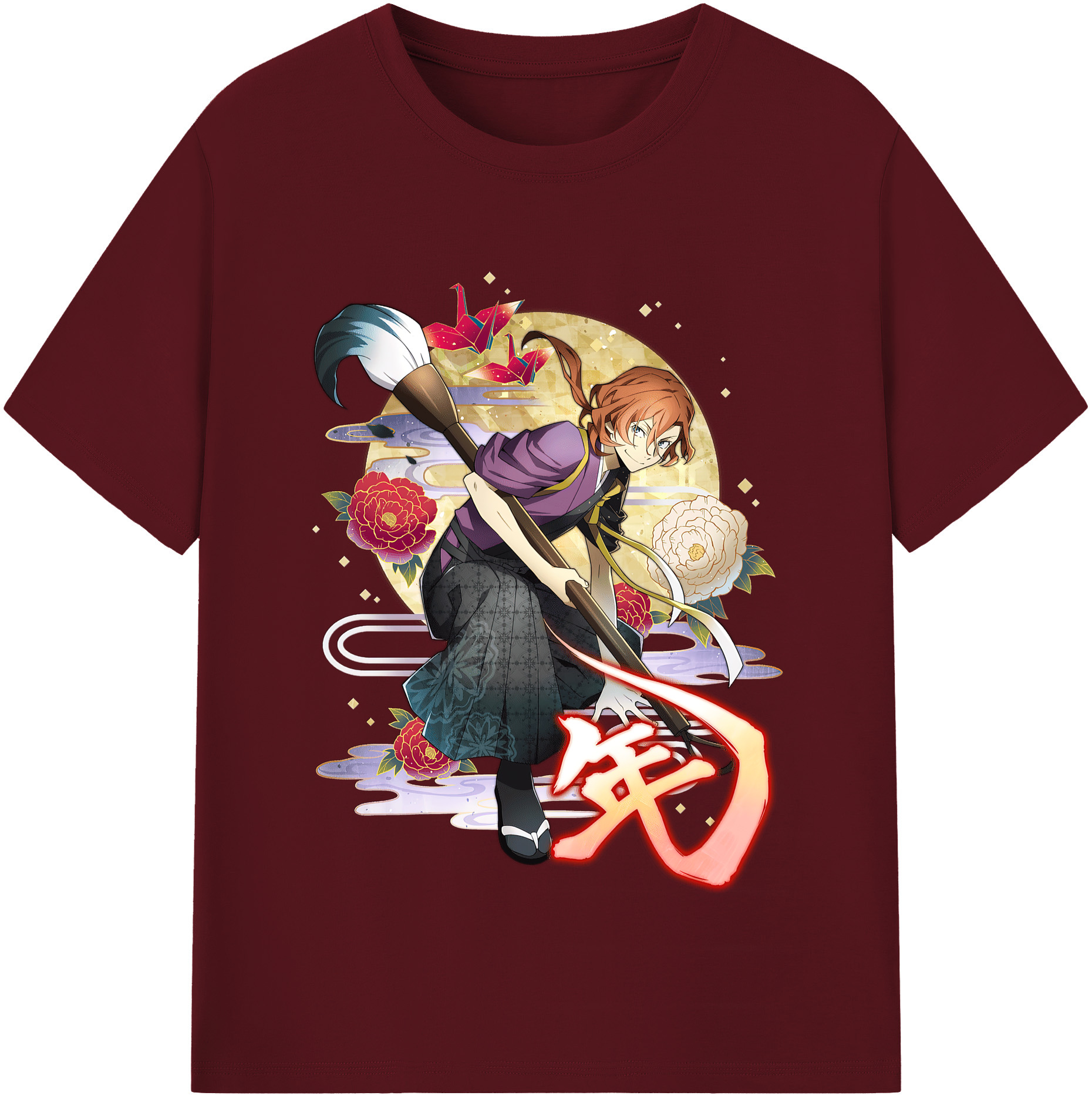 （画像用） 文豪ストレイドッグス Bungo Stray Dogs 綿100％半袖Tシャツ（フロントプリント）